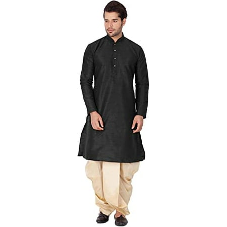 

Royal Kurta Men s Silk Dhoti Kurta Set (Multicolour; 40)