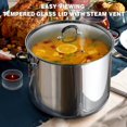 thumbnail image 3 of Cook N Home Stockpot Large pot Sauce Pot Induction Pot With Lid Professional Stainless Steel 20 Quart, with Stay-Cool Handles, silver, 3 of 7