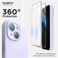 thumbnail image 4 of for iPhone 15 Case Compatible with MagSafe (6.1 inch 2023), with 2 Pack Screen Protector, Liquid Silicone Phone Case (Camera Protective + Soft Microfiber Lining) (Lilac), 4 of 14