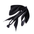 thumbnail image 1 of 1 UNID CHOURAW CLILL CLILL THRES CAPAS CINTURÓN Cinta Cinta de la garra de la garra Barrette para las mujeres Chicas (Negro), 1 of 7