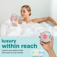 thumbnail image 7 of SereneLife Bubble Bath Mat – Portable Spa with Adjustable Intensity, Waterproof LED Light, Pillow & Remote Control for Ultimate Relaxation (Pink), 7 of 7