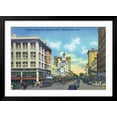 thumbnail image 2 of Art.com St. Petersburg, Florida - View Down Central Avenue Art Print by Lantern Press, Black Frame Wall Art, 44" x 32", 2 of 5