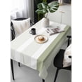 thumbnail image 6 of Sage Green Stripe Table Cloth, Modern Rustic Horizontal Green Striped Waterproof Tablecloth for Rectangle Tables, Reusable Washable Fabric Table Cover for Restaurant Kitchen Dining Tables 60"x120", 6 of 6