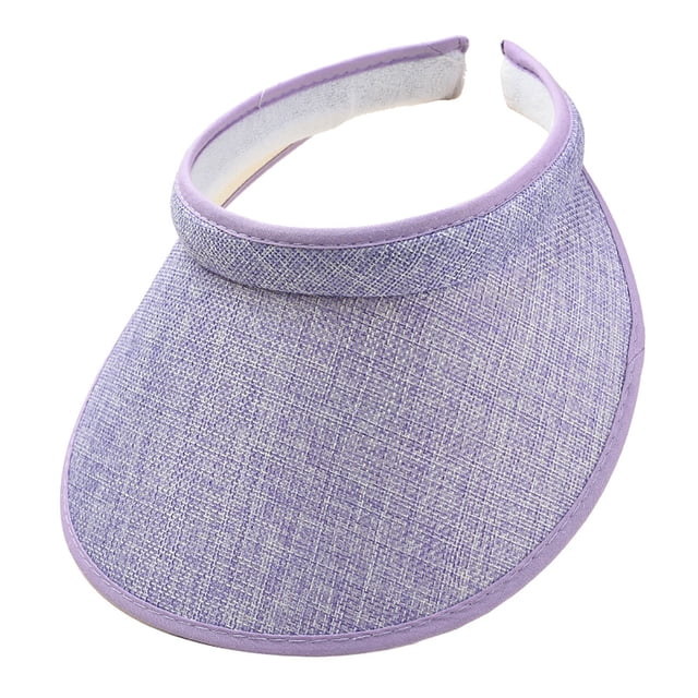 Chapeau de Mode pour Femmes Couleur Unie Chapeau de Protection Solaire Extérieur