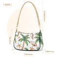 thumbnail image 3 of Shells Palm Trees Women Handbags Shoulder Bag Cross Body Bag with Crossbody Strap Hobo Bags Chain Strap, 3 of 7