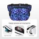thumbnail image 5 of Fotbe Blue Lightning1 Cangurera Cuadrada con Estampado de Doble Capa, Bolsa de Cintura Ajustable Mini para Hombres y Mujeres, 5 of 9