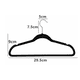 thumbnail image 5 of Juego De 20 Perchas Antideslizantes Terciopelo Negro, 5 of 5