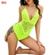 thumbnail image 1 of Mono sexy, mono suave para cosplay, mono de tela con pantalla de encaje, para mujeres adultas, verde fluorescente, XXL Noticed XX000036-63, 1 of 7