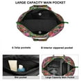 thumbnail image 3 of Aesthetic Floral Design Travel Bag Boho Watercolor Flower Pattern Weekender Tote, Lightweight, , Multiple Pockets, 3 of 5