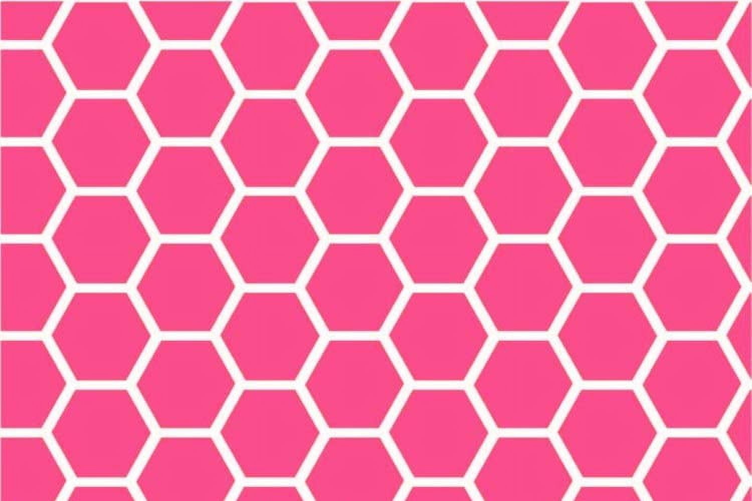 SheetWorld Fitted 100% Cotton Percale Oval Crib Sheet, Fits Stokke Sleepi 26 x 47, Hot Pink Honeycomb