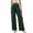 Dark Green, variant on Yuhangmm Women's Pants Women Wide Leg Casual Pants High Waisted Stretchy Business Work Trousers Dressy Outfits with Pockets for Everyday Wear Dark Green L