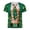 03-Green, variant on IWRICH Men's St Patricks Day T-Shirts 3D Printed Shamrock Tuxedo Tees Shirt Clover Leaves Casual Short Sleeve Shirts 04-Green XS