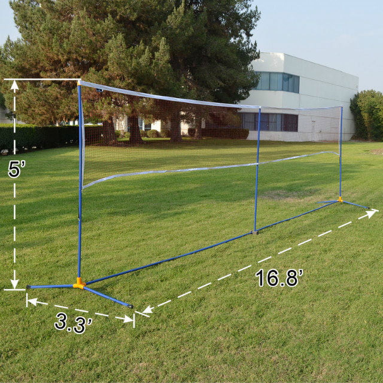 Portable 3-IN-1 Training Beach Tennis Badminton Net Set With Carrying Bag