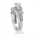 thumbnail image 3 of Silvago Jewel Classic 1.3 Ct Round Cut Diamond Engagement Ring - Lab Created Simulated Stone - Crafted in 14K White Gold Plated - Ideal Wedding Ring for Special Occasion, 3 of 3