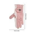 thumbnail image 2 of HLONK Golf Gloves Hand Protection Pink 1 Pair 7.9X3.7X0.1in, 2 of 8