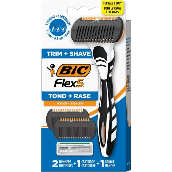 BIC Flex 5 Trim and Shave Body and Beard Trimmer for Men