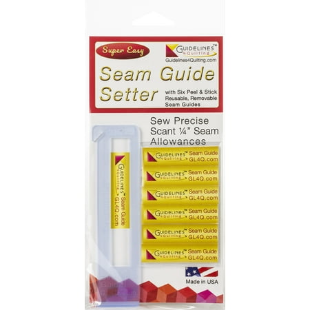 UPC: 0892669001531 | Guidelines4quilting Super Easy Seam Guide Setter-4.75 X1.25 X.125