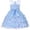 Blue, variant on Toddler Girl Clothes Summer Dress Girls Tique Satin Trock Glitter Dress for Little Girls Elegant Puff Sleeve Party Gown for Sleeveless Bodice Dresses A-Line Sundress 3-4 Years