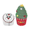 thumbnail image 2 of Nuobesty 2pcs Christmas Cotton Towels Cartoon Xmas Tree Snowman Washcloth Towel Home Bathroom Kitche 26s, 2 of 3