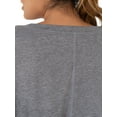 thumbnail image 3 of Terra & Sky Women's Plus Size Scoop Neck Shirred T-Shirt, 3 of 7