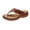 Brown, variant on Honeeladyy Women's Orthopedic Sandals Wedge Flip-flops Outer Beach Sandals Comfortable Shoes With Ergonomic Soles
