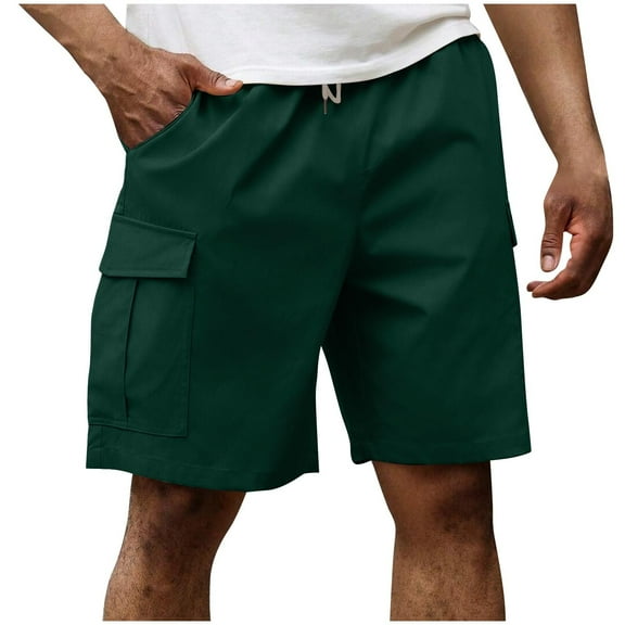 Taqqpue Men's Cargo Shorts Summer Outdoor Work Hiking Shorts Casual Relaxed Fit Lightweight Multi-Pocket Quick Dry Shorts