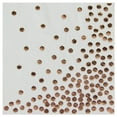 thumbnail image 2 of Koyal Wholesale Rose Gold Foil Polka Dot Lunch Napkins 6.5-Inch, 50-Pack, Shiny Metallic Party Supplies, 2 of 6