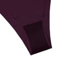 thumbnail image 4 of Scyoekwg Underwear Thong for Women Breathable Seamless Yoga Silk Sports Quick-drying Elastic Underwear Briefs Soft Underwear Comfortable Briefs Cheeky Panties Solid Color Underpants Purple M, 4 of 6