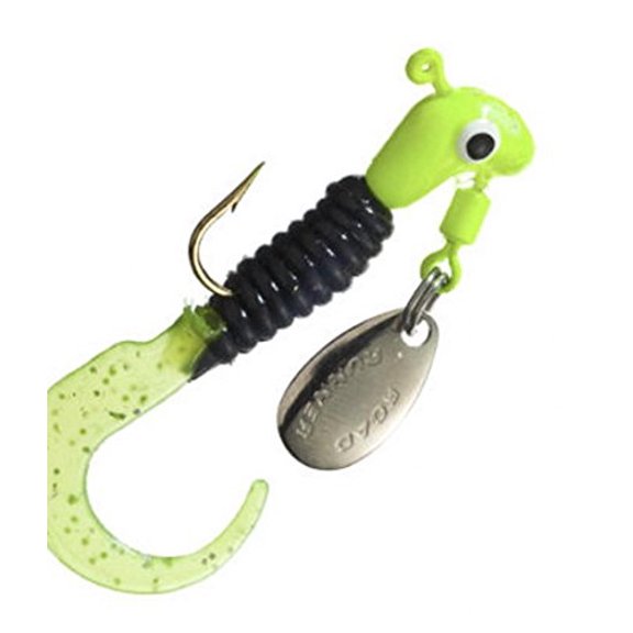 Blakemore 1601-030 Road Runner Curly Tail 1/32 Chartreuse & Black