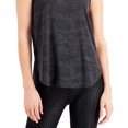 thumbnail image 3 of ID Ideology Women's Jacquard Camo Tank Top Black Size XX-Large, 3 of 3