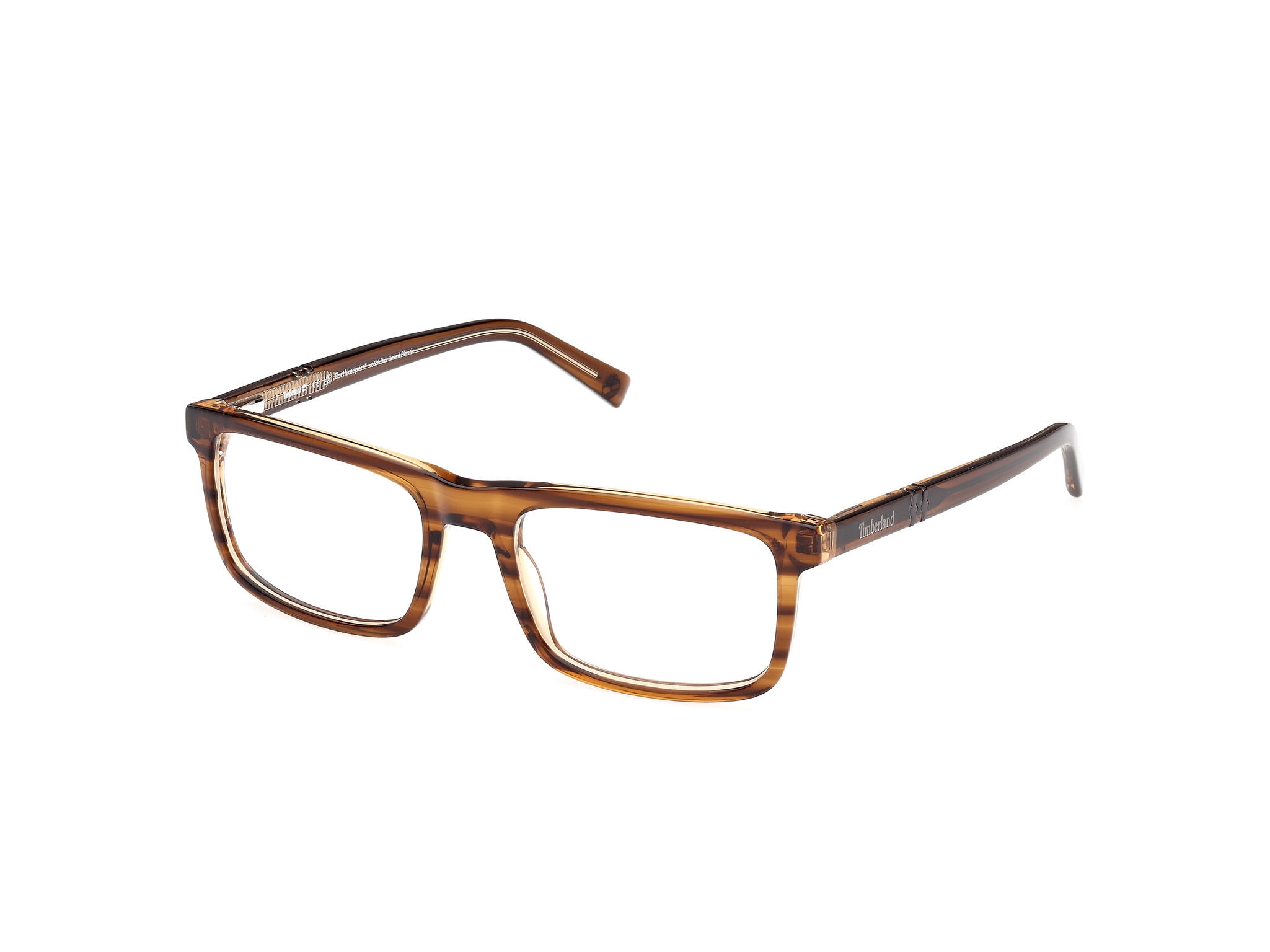 NWT Timberland TB1847-053-55 Blonde Havana 55mm Eyeglasses Timberland Demo Rectangular Men main image 4
