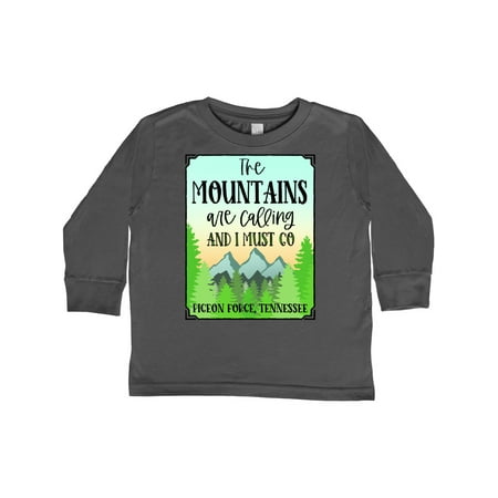 

Inktastic The Mountains Are Calling- Pigeon Forge Tennessee Gift Toddler Boy or Toddler Girl Long Sleeve T-Shirt