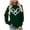 03 Green, variant on YueHuiYing Women's Oversized Hoodie with Heart Wing Print Crew Neck Long Sleeve Valentine's Day Casual Sportswear Comfort Top