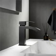 thumbnail image 2 of Noya Single Low-Handle Hole Lever Vessel Matte Black Bathroom Sink Faucet, 2 of 6