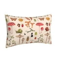 thumbnail image 2 of EasygdpRetro Autum Mushrooms Polyester Fiber Double-Sided Pillowcase,Super Soft,Comfortable And Luxurious Pillowcase,Not Easy To Break Or Deform- 14"X20", 2 of 9