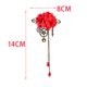 thumbnail image 3 of Broche de horquilla mecánica Steampunk con borlas, broche, joyería elegante Rojo, 3 of 9