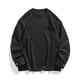 thumbnail image 1 of pstuiky hombres de manga larga, Suéter deportivo informal de color liso para hombre, cuello redondo, botones y bolsillo, manga larga, cuello redondo Tops de hombre m, 1 of 9