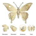 thumbnail image 4 of LEFTHIGH Home 1Pcs Christmas Decoration Sparkling Butterflies Accessories with Clips Christmas Flowers/Wedding/Festival Scene Decoration Props Christmas Decoration Fall Decor, 4 of 7