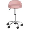 thumbnail image 3 of HomGarden 4 Pack Swivel Rolling Salon Stool PU Leather for Indoor Massage Office Spa Tattoo Pink, 3 of 10