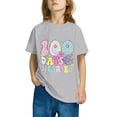thumbnail image 4 of Fiudx Camiseta para Niños, Mezcla de Poliéster Suave, Cuello Redondo, Manga Corta, Cómoda, Informal, para Uso Diario, para Niños y Niñas, Diseño "100 Días de Clases", para Usar En Las Cuatro Estacion, 4 of 6