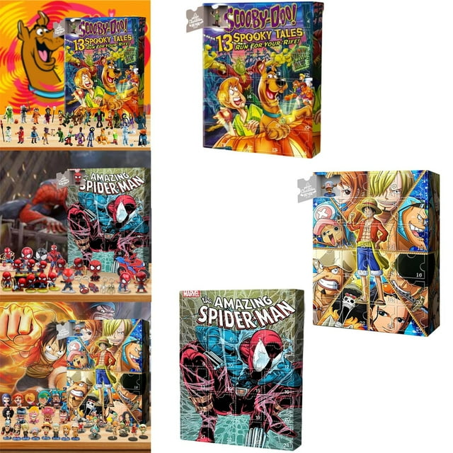 Scooby Doo Advent Calendar 2024, 24 Days Christmas Advent Calendar 13 Spooky Tales: Run for Your Rife, 24Pcs
