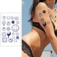 thumbnail image 1 of Cuadros Decorativos 6/8 Uds Animal tatuaje pegatina impermeable medio brazo mariposa flor tatuaje pegatina Wdftyju embutido en tela, 1 of 4