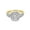 Yellow, variant on 3/8ctw 10KT Yellow Gold Emerald Limited Edition Genuine Certified Diamond Ring by Keepsake