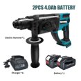 thumbnail image 2 of 3 Functions Brushless Cordless Electric Rotary Hammer Rechargeable 28MM Hammer Drill Househeld Power Tool 18V Battery, 2 of 7