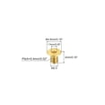 thumbnail image 2 of Flat Head Socket Cap Screws, M2.5-0.45x4mm Brass Inner Hex Drive Fasteners Bolts 12Pack, 2 of 6
