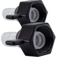 thumbnail image 1 of Raccord de Plomberie RV 1/2” Pivotant vers Adaptateur Droit Wingnut 1/2” (Lot de 2), 1 of 7