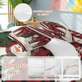 thumbnail image 2 of Christmas Snowman Bedding Duvet Cover Set Full Size 4 Pieces Xmas Tree Snowflake Red Plaid Bedding Set with Zipper Closure, 1 Comforter Cover 86x86 Inches 1 Flat Sheet & 2 Pillow Cases, 2 of 7
