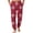 Deep Red, variant on Wutalume Men's Drawstring Pocket Cuffed Casual Pants with Festive Christmas Print, Soft Home Sleep Pants for Holiday Season and Cozy Nights,Pink 3XL