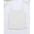 thumbnail image 5 of Raenseen Kids Girls Sleeveless Sequins Camisole Cami Top Tank Jazz Hip Hop Dance Top Performance White 12, 5 of 9