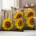 thumbnail image 2 of 2 Pack Outdoor Waterproof Throw Pillow Covers,Summer Farm Sunflower Decorative Square Pillow Case Patio Pillowcases for Chair Couch Sofa 16x16in, 2 of 9